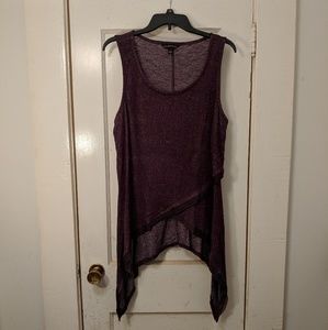 Chic top with asymmetrical bottom